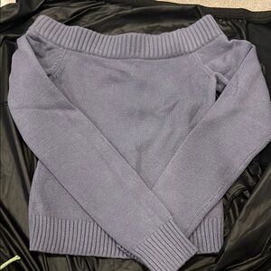 Edikted Blue Off-the-Shoulder Sweater